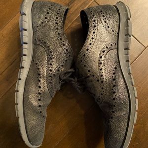 Cole Hahn Zero Gravity metallic loafers size 8.5